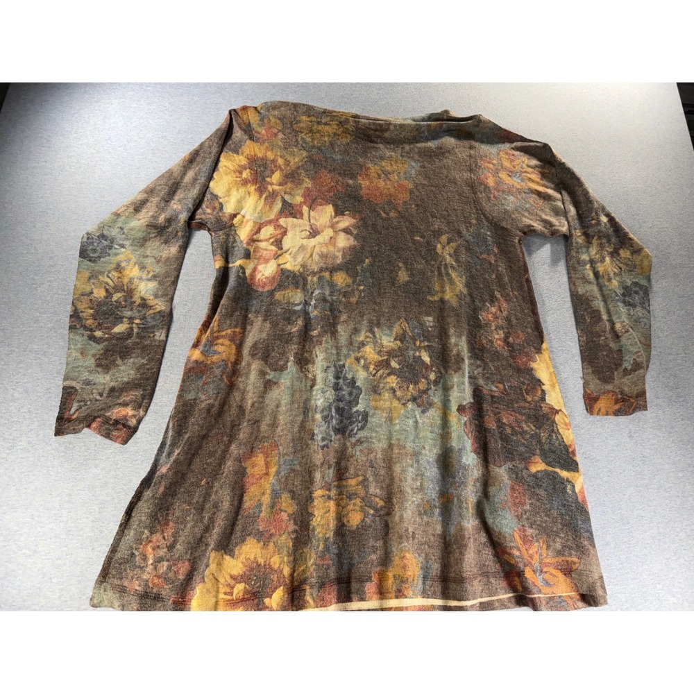 Soft Surroundings Artesia Tunic XL Heavenly Soft Floral Scoop Neck 2AV3280901 - Picture 2 of 7